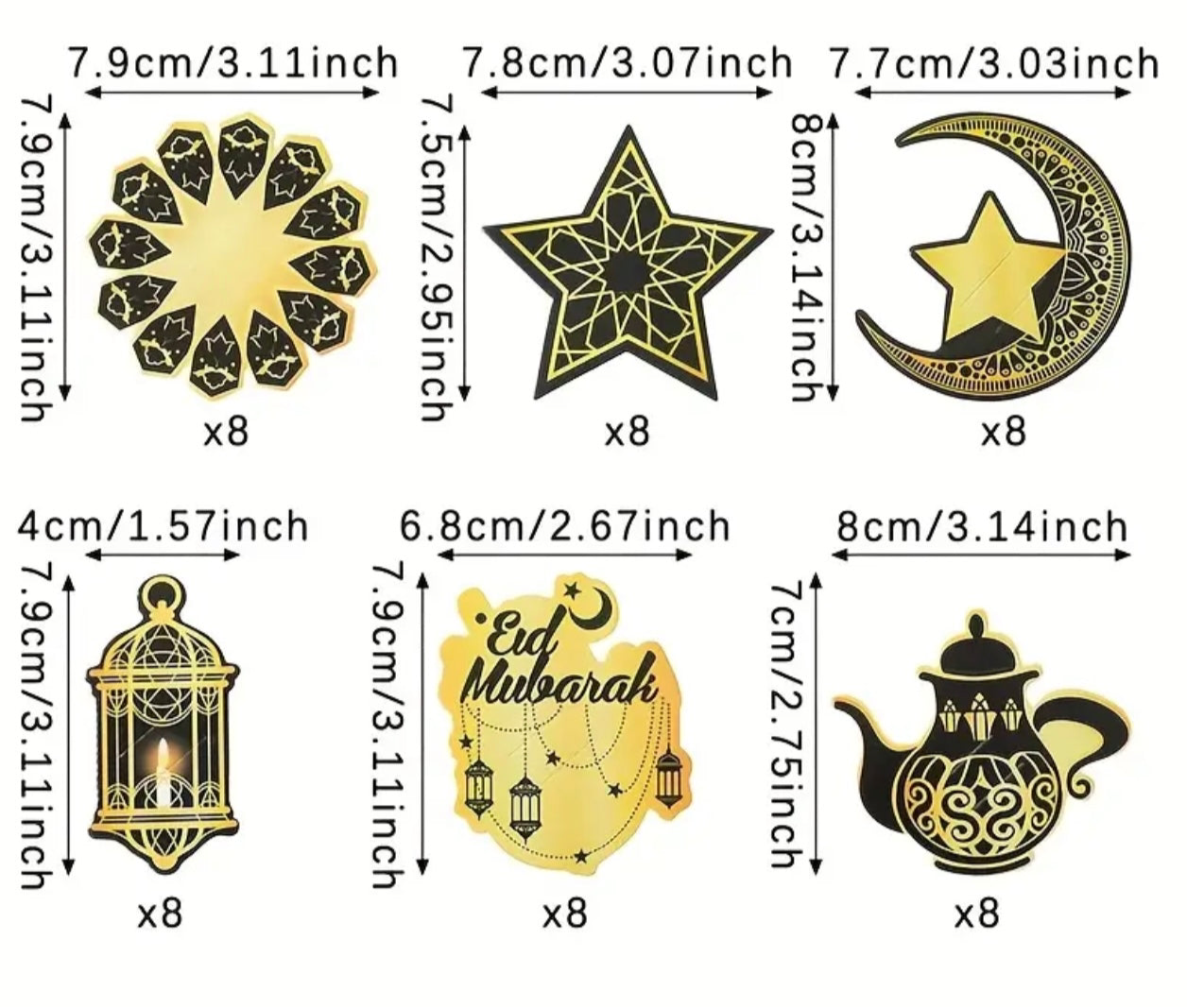 Lollipop Decor Cards (6)