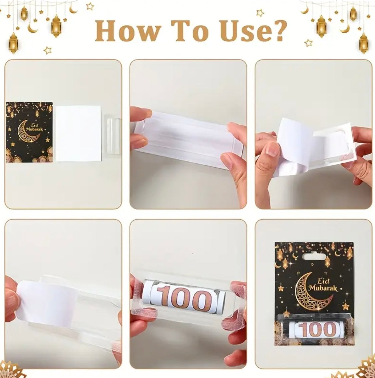 Eid Mubarak money cards(3)