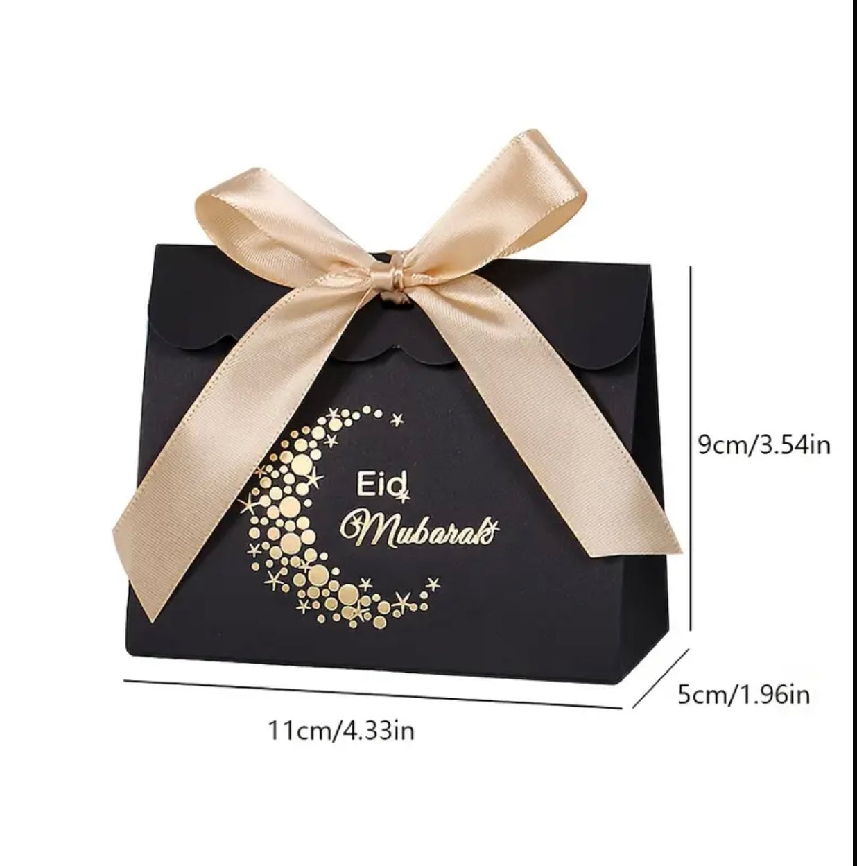 Eid Mubarak Cresent Gold Foiled Boxes (10)