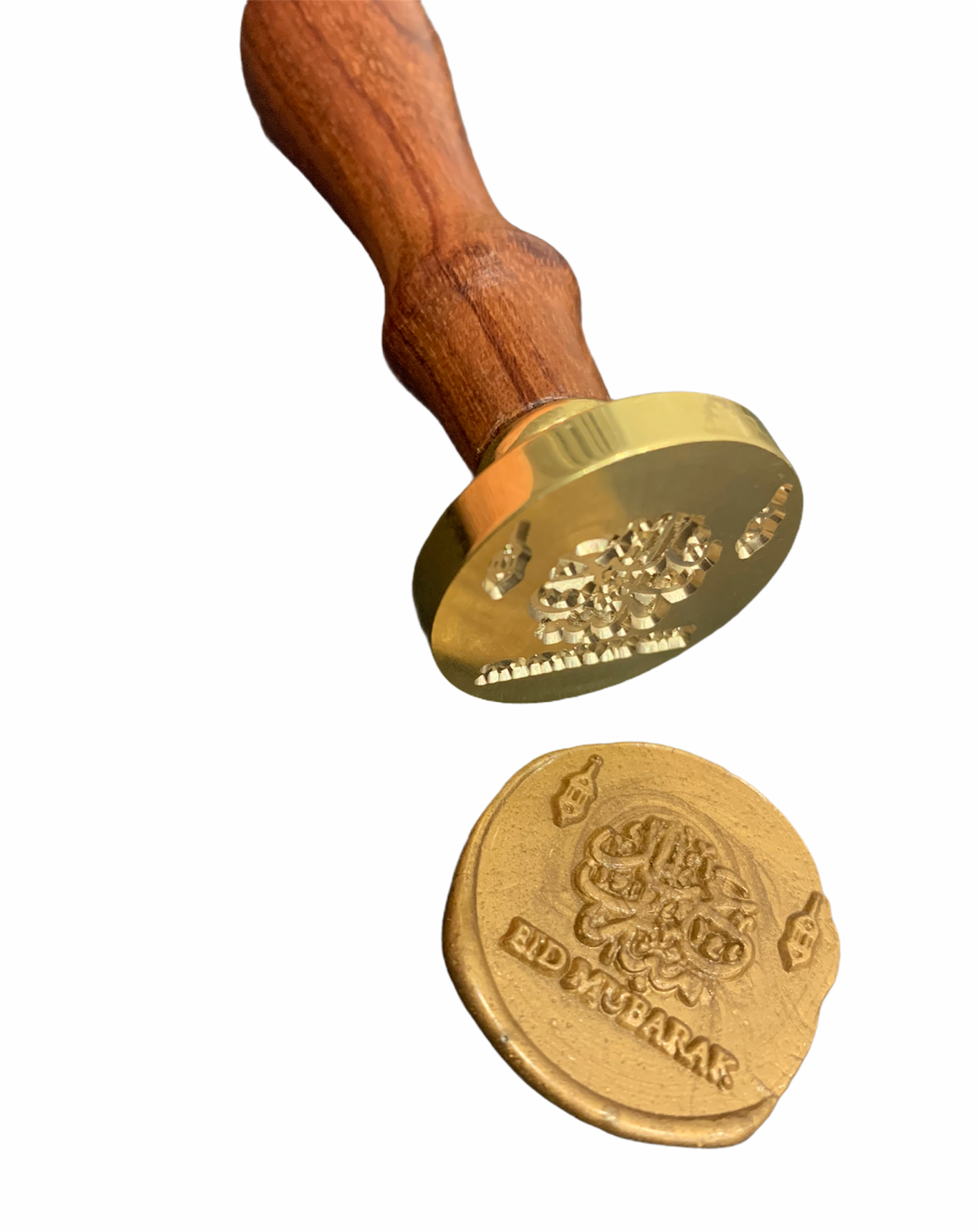 English Arabic Eid Mubarak Wax Seal Stamp