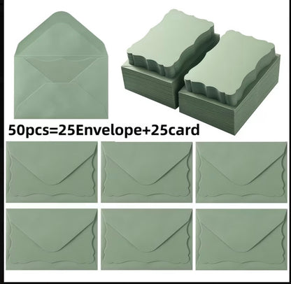 Mini envelopes with cards