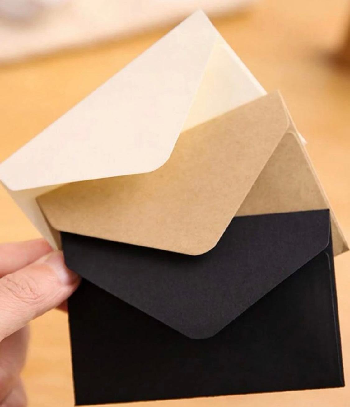 Mini Black Craft Envelopes(50)