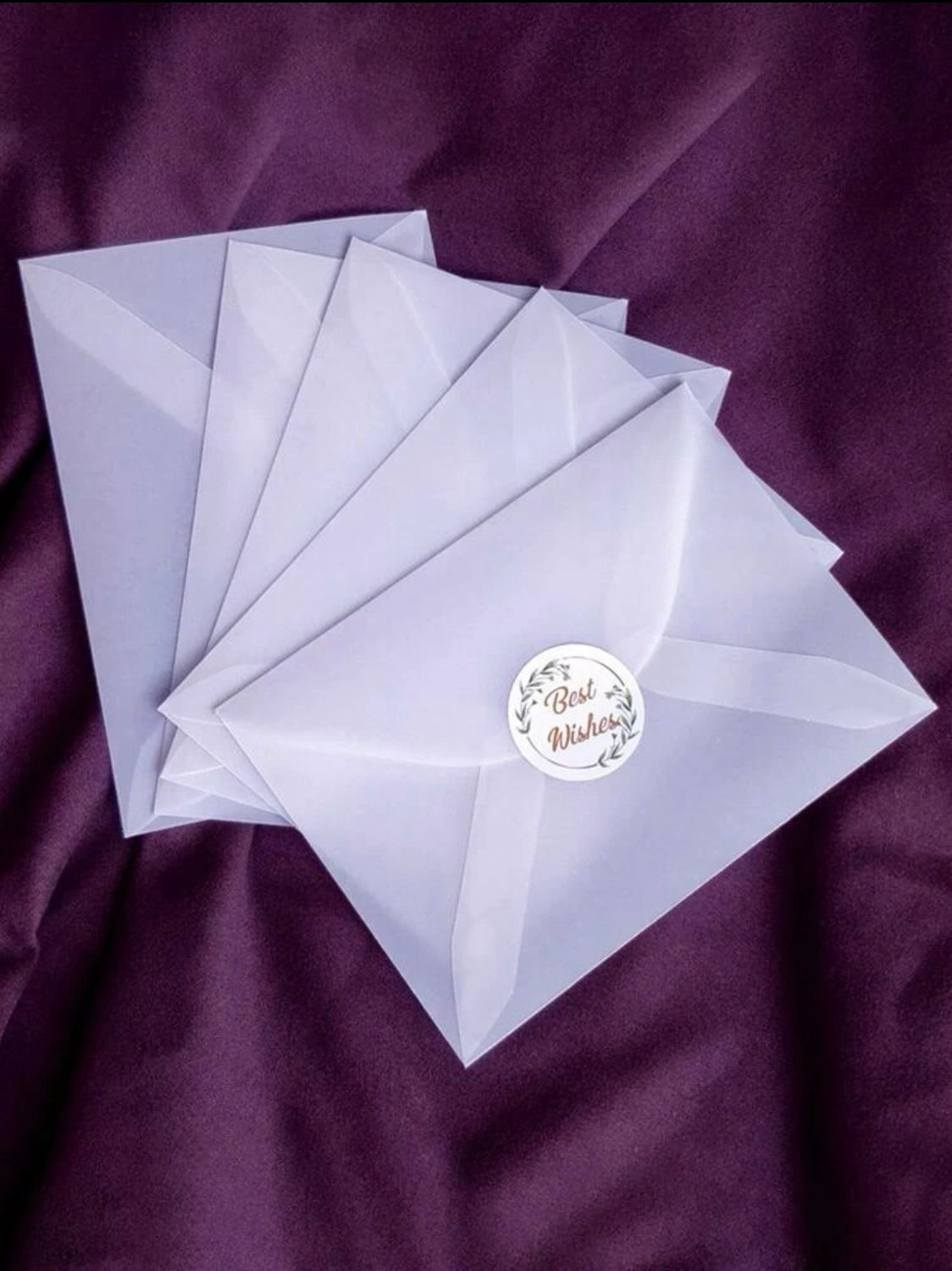 Translucent Vellum Envelopes 50Pcs Translucent Invitation Card Cover