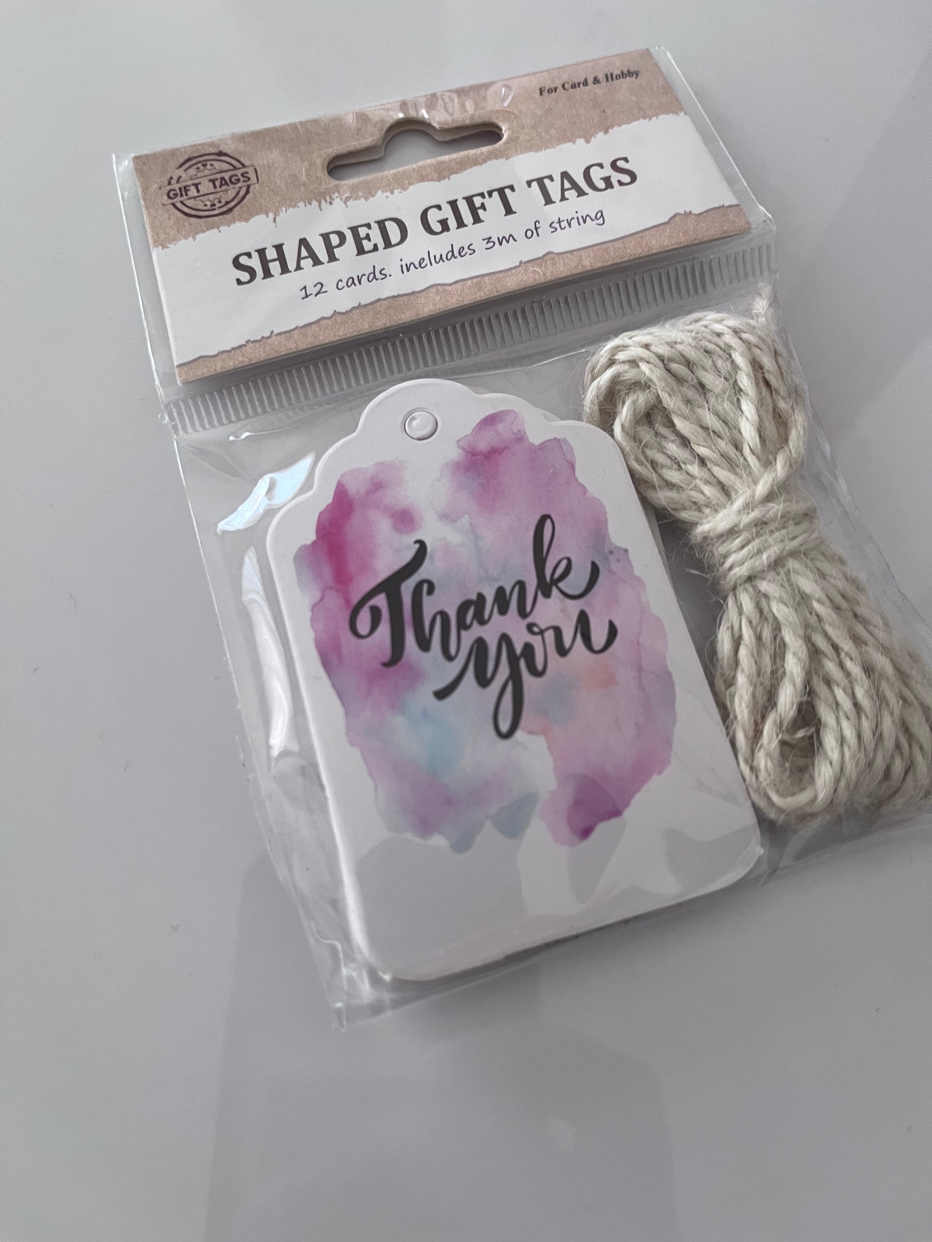 Thank you Gift Tags with string (12)