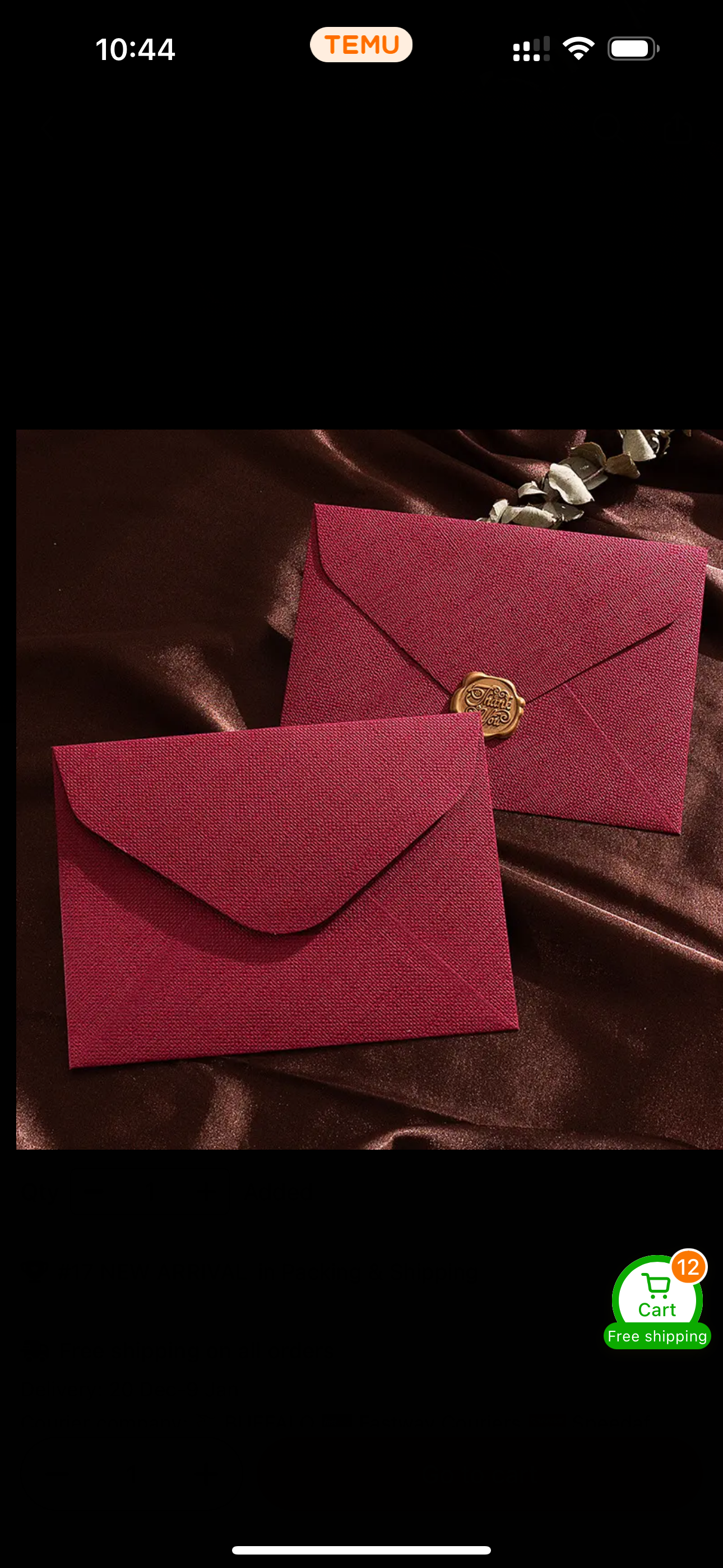 Linen textured wine red envelopes