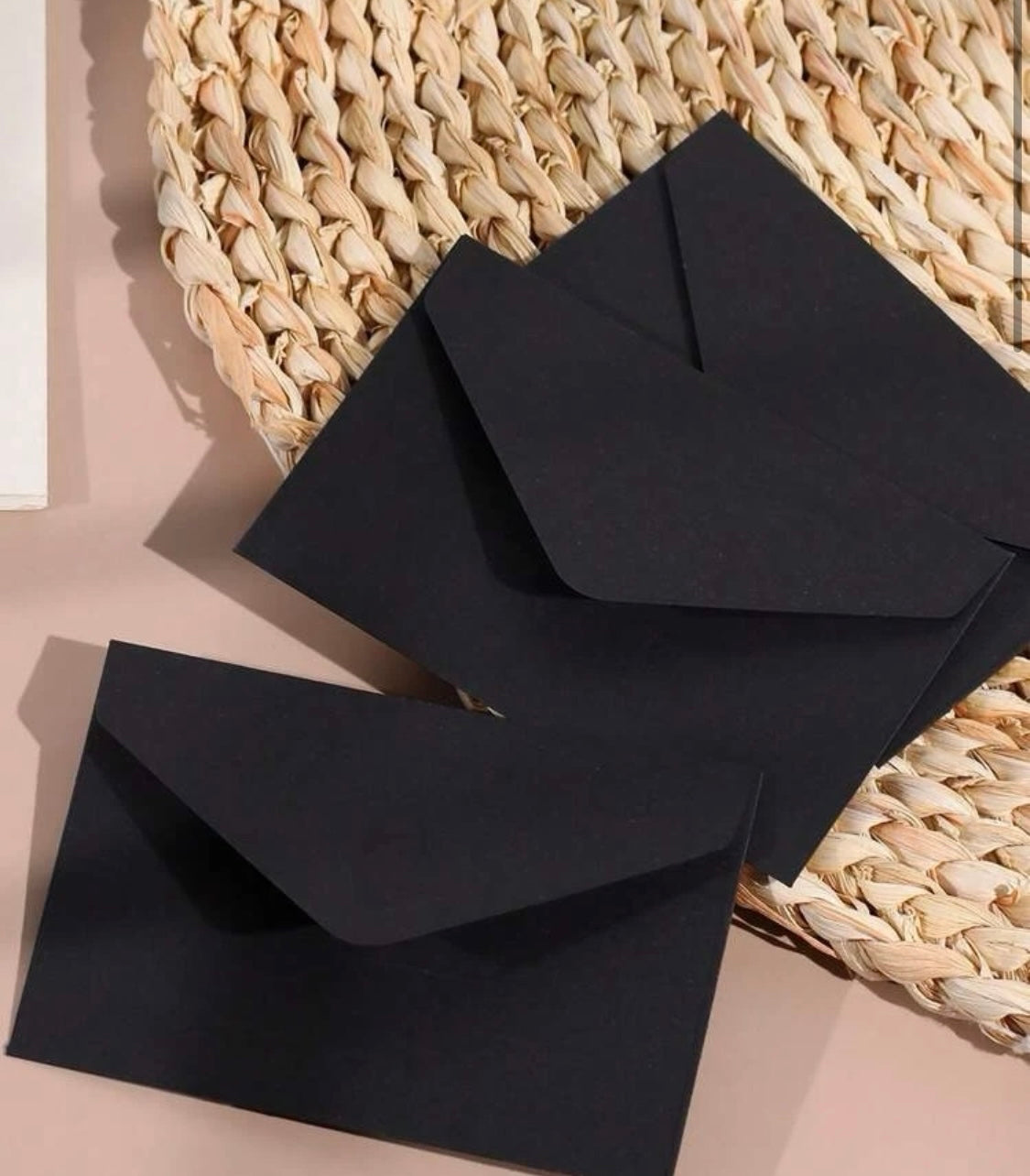 Mini Black Craft Envelopes(50)