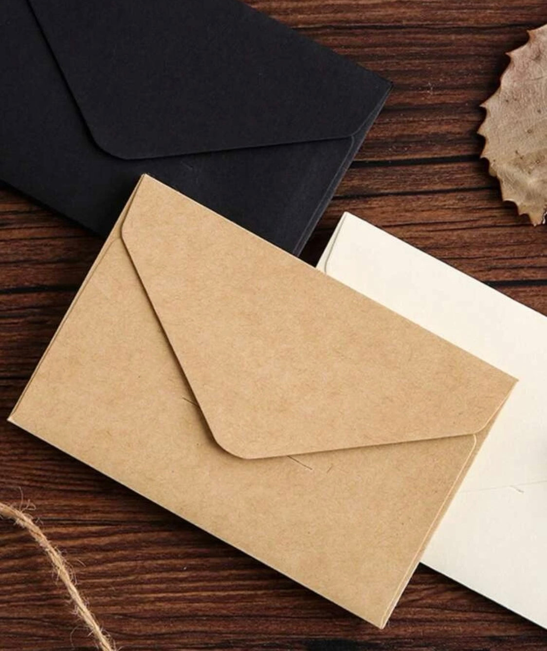 Mini Brown Craft Envelopes(50)