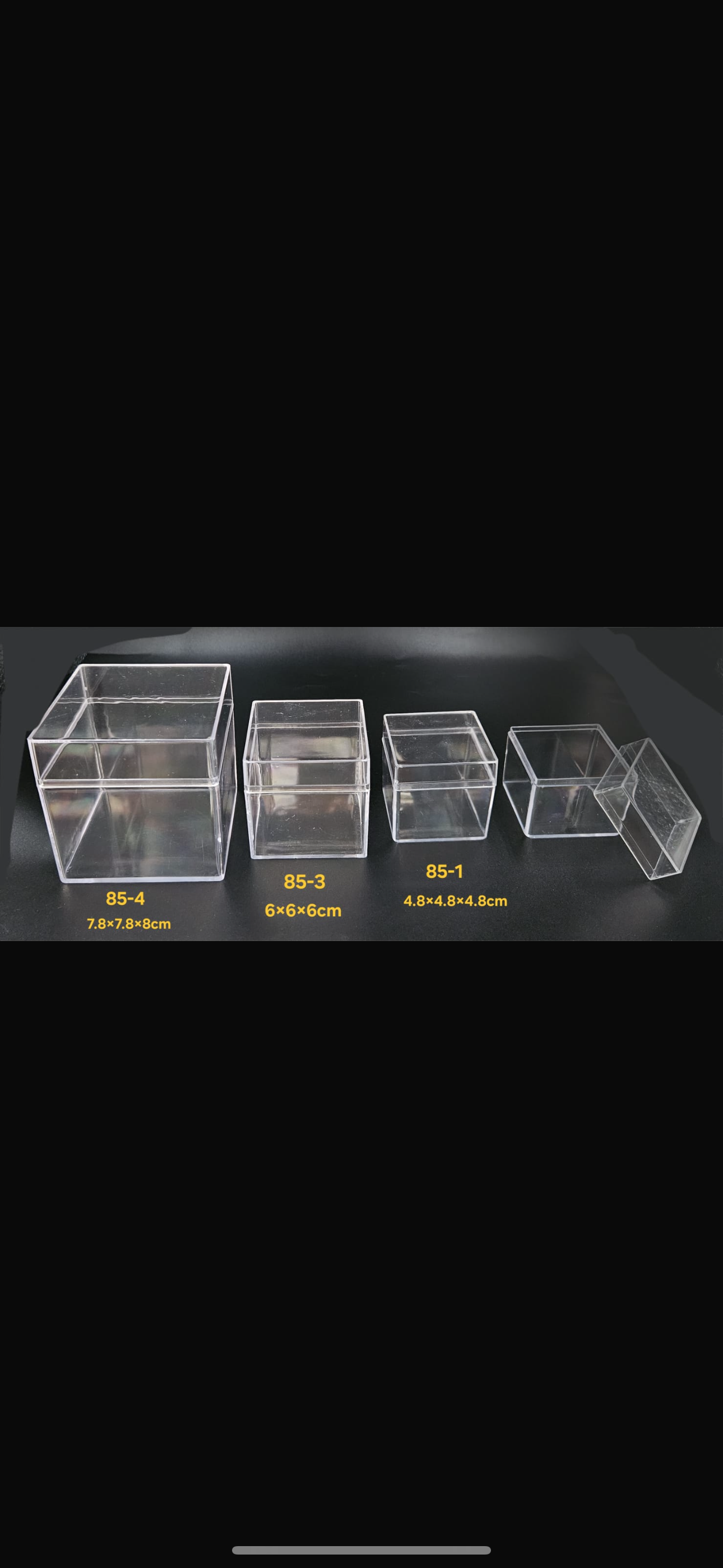 Small acrylic cubes(12)