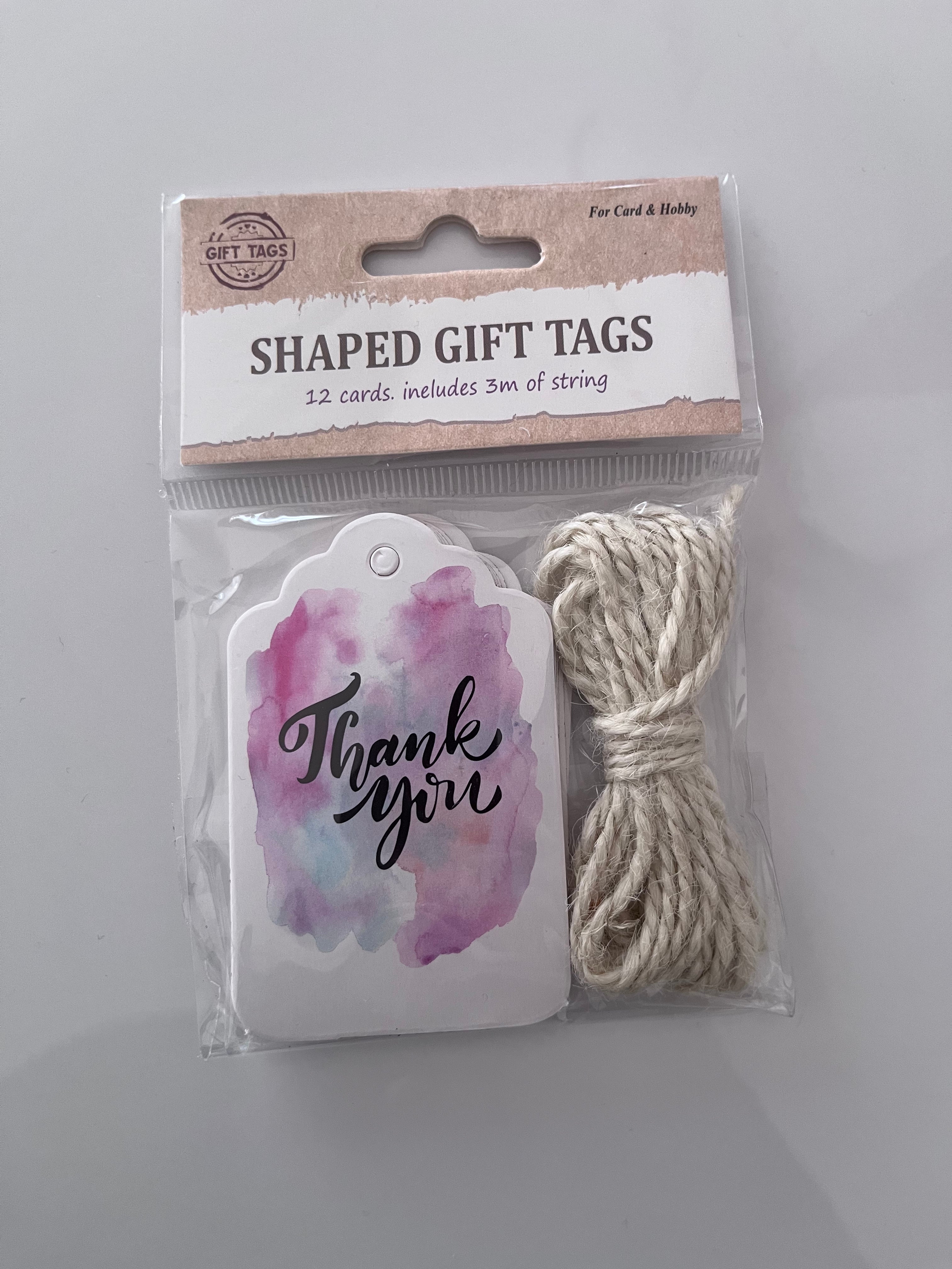 Thank you Gift Tags with string (12)