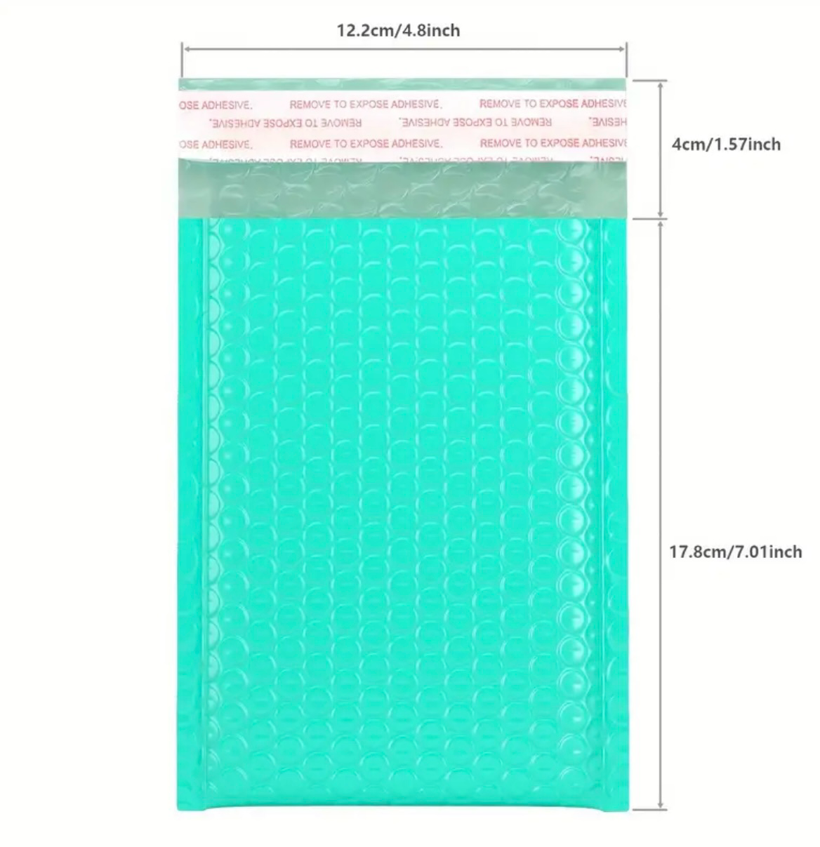 Bubble wrap envelopes - Teal (50)