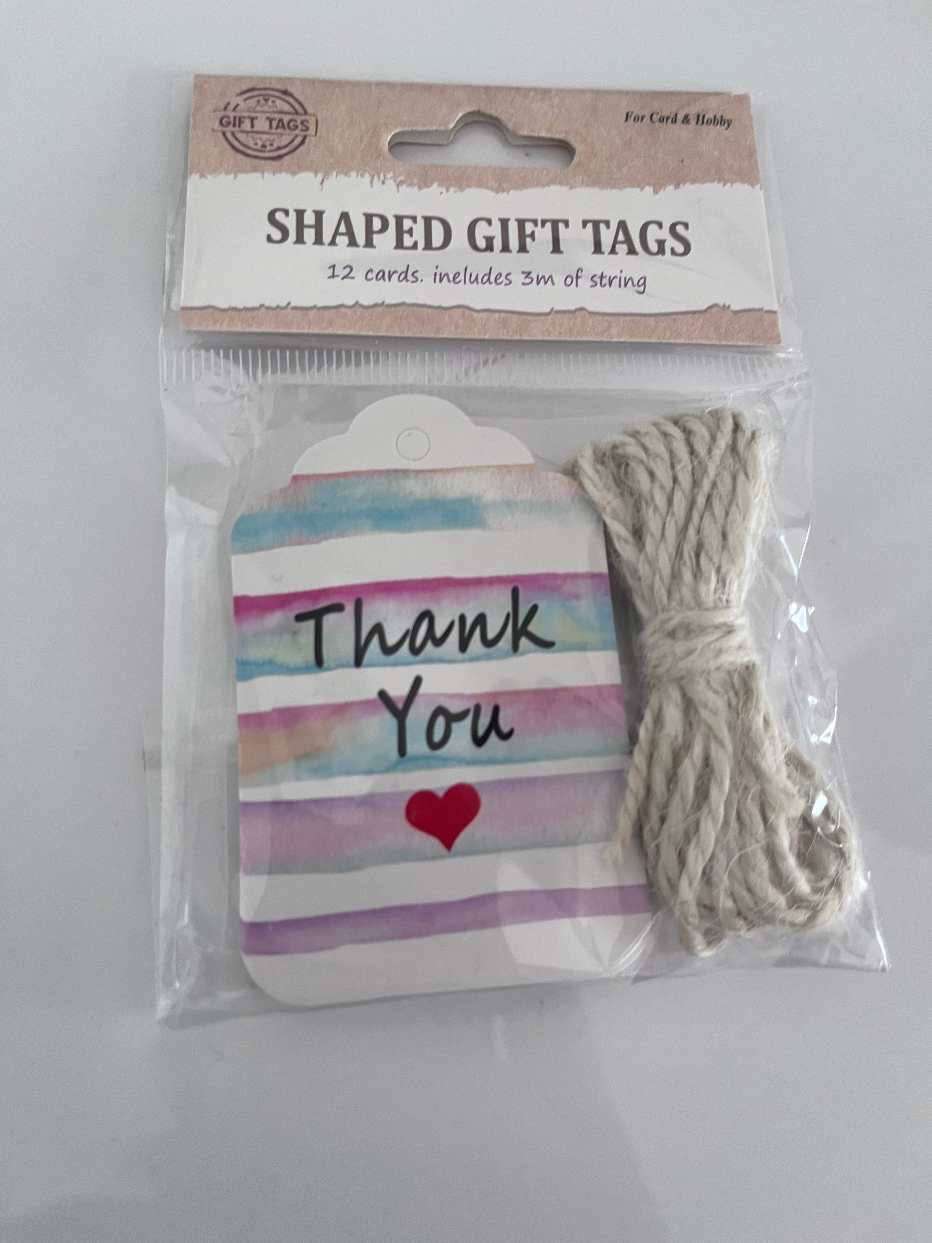 Thank you Gift Tags with string (12)