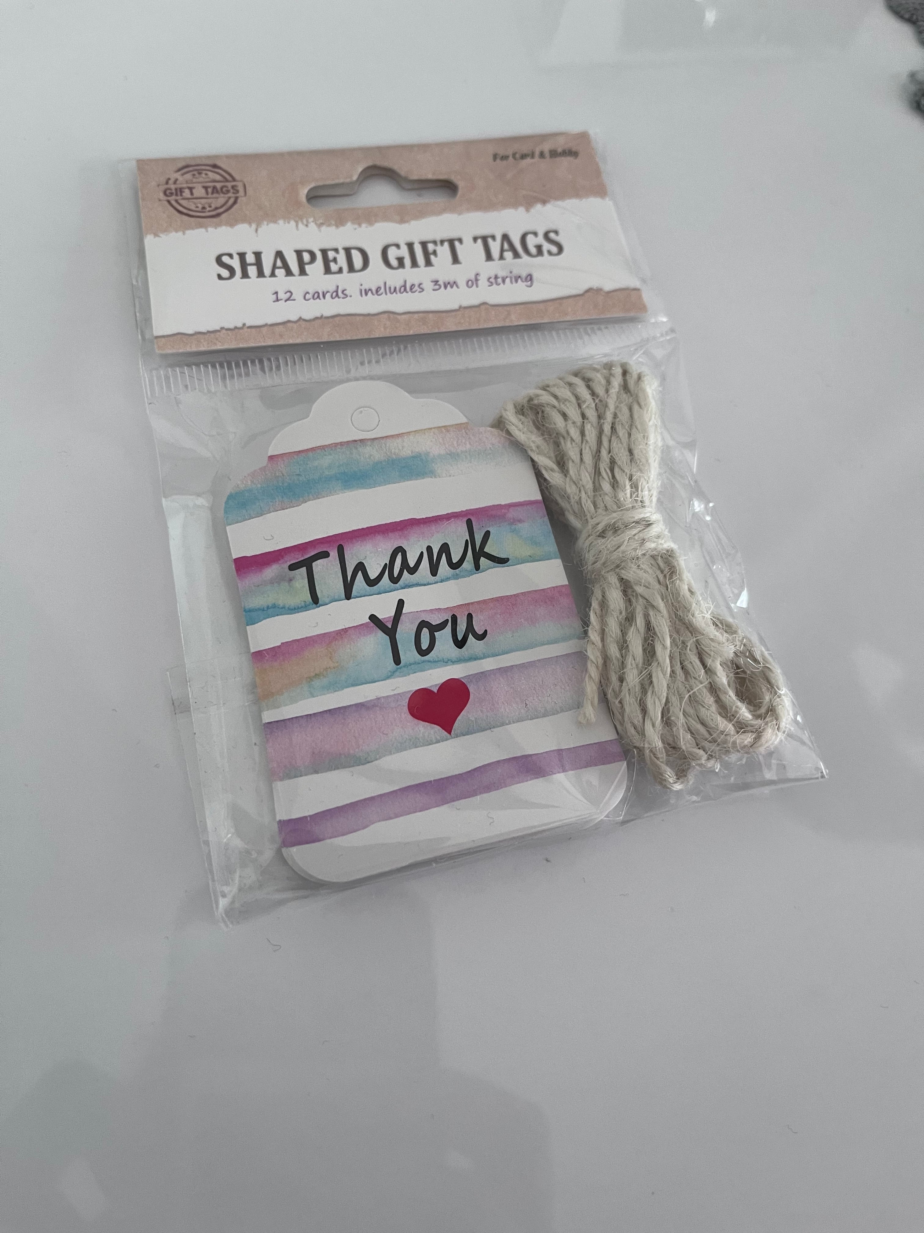 Thank you Gift Tags with string (12)