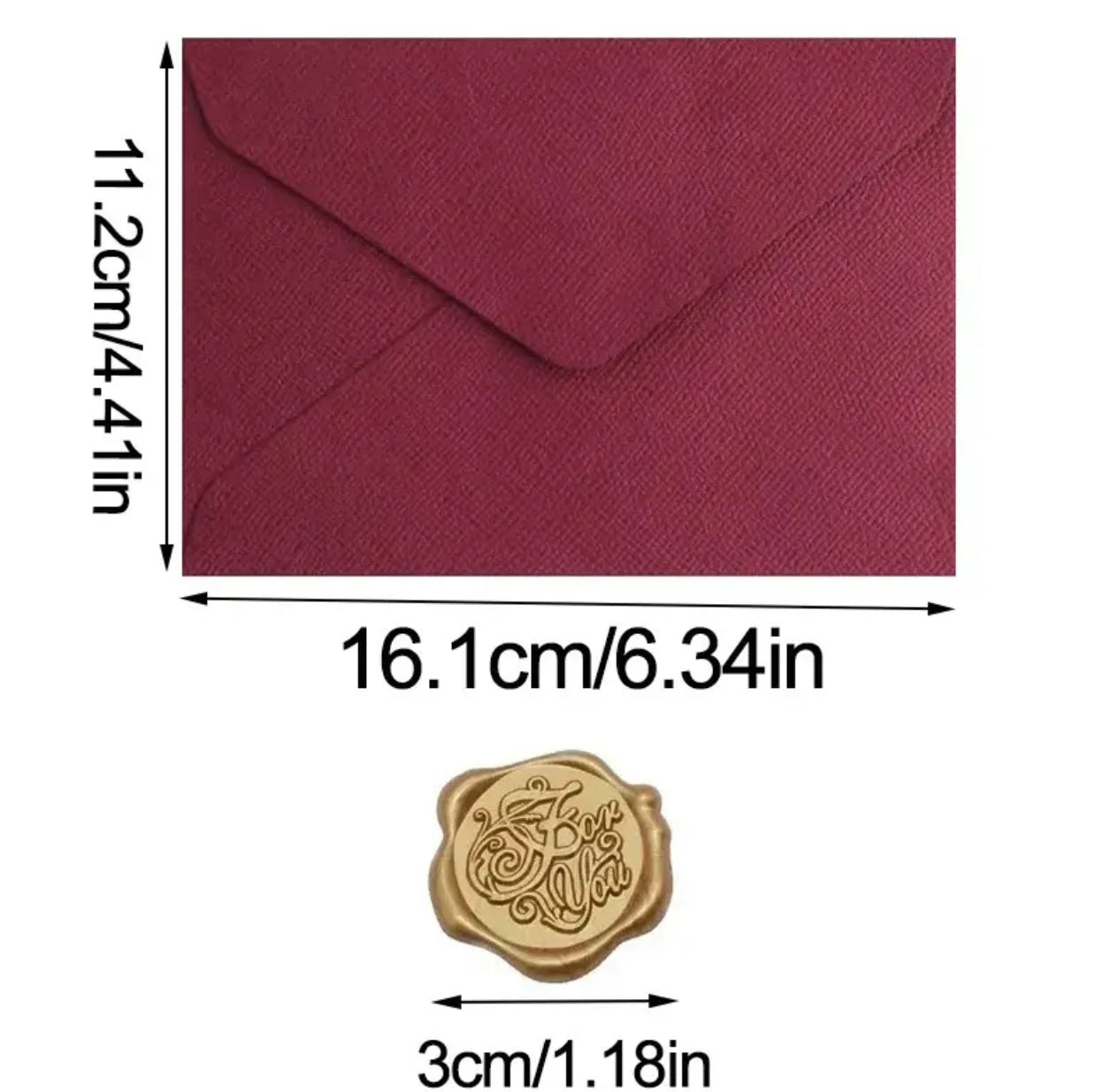 Linen textured wine red envelopes