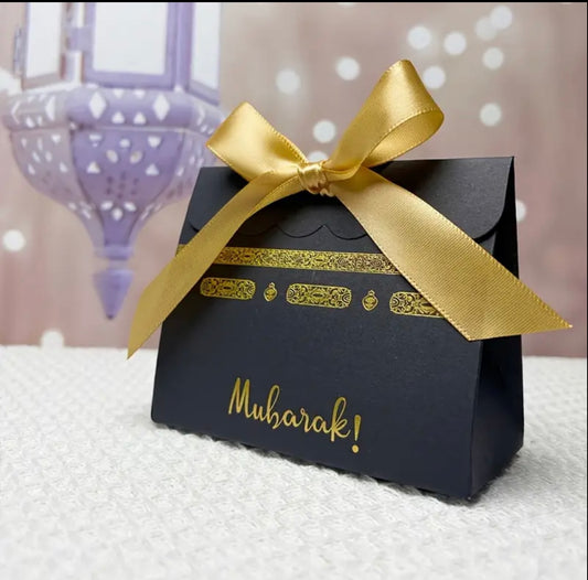 Black Mubarak Kaaba Box With Ribbon (5)