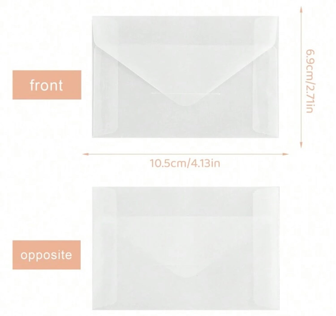 Mini Translucent Vellum Envelopes(50)