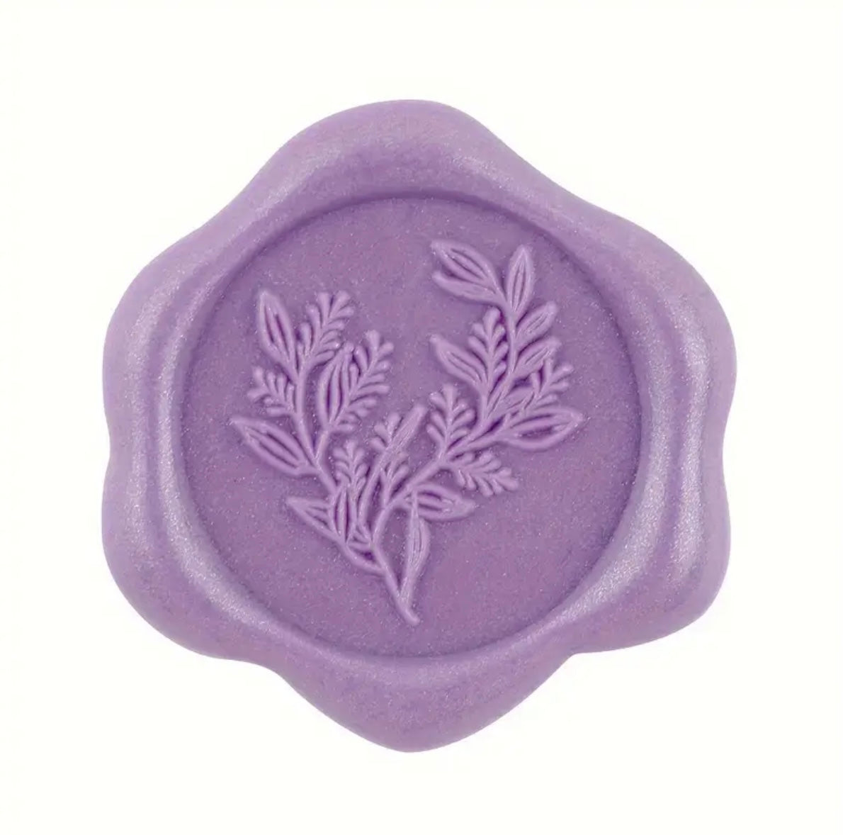 Purple Eucalyptus Flower Ready Made Wax Seals 10pc