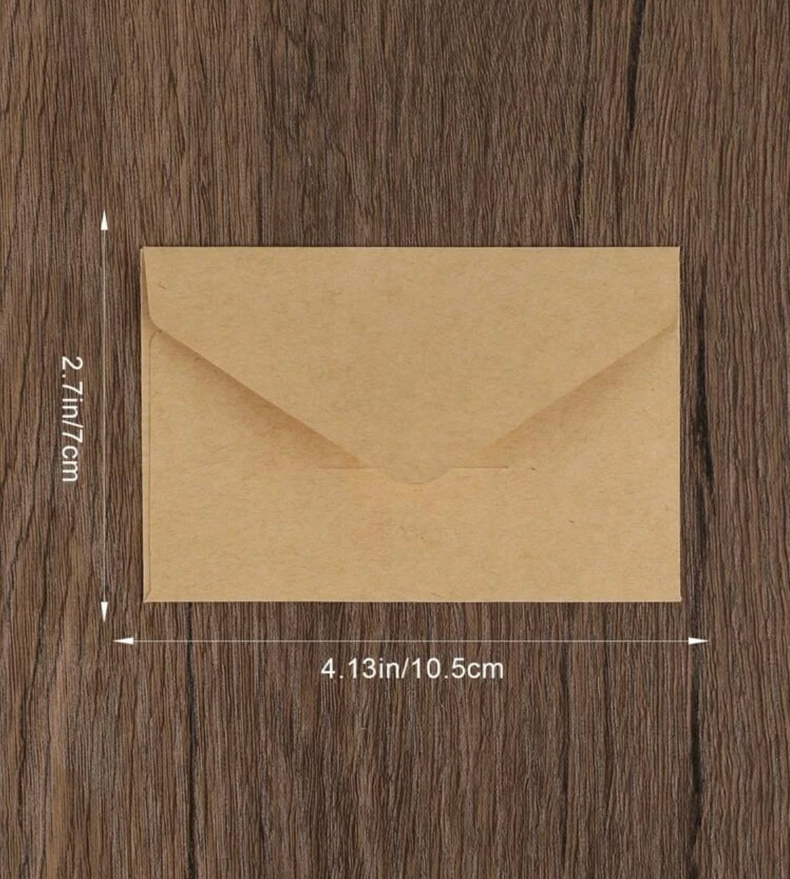 Mini Brown Craft Envelopes(50)