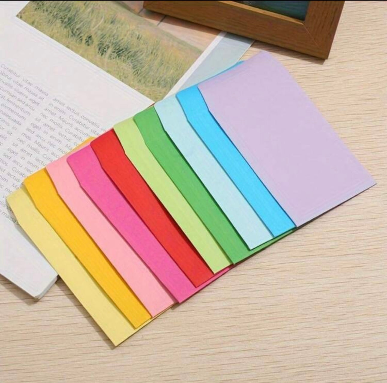 100pc colourful envelopes