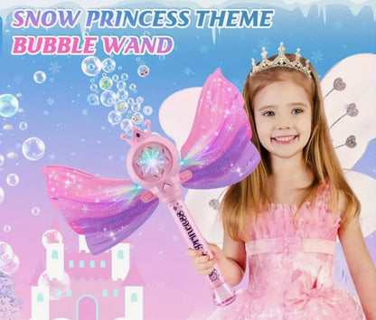 Blue snow princess bubble wand