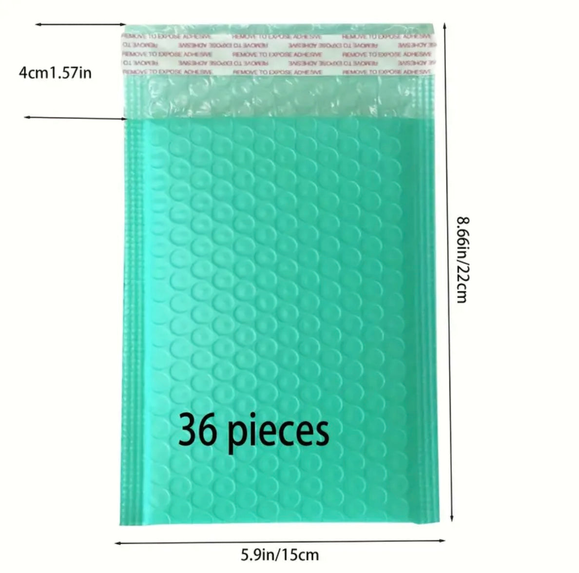 Bubble wrap envelopes - Teal (50)