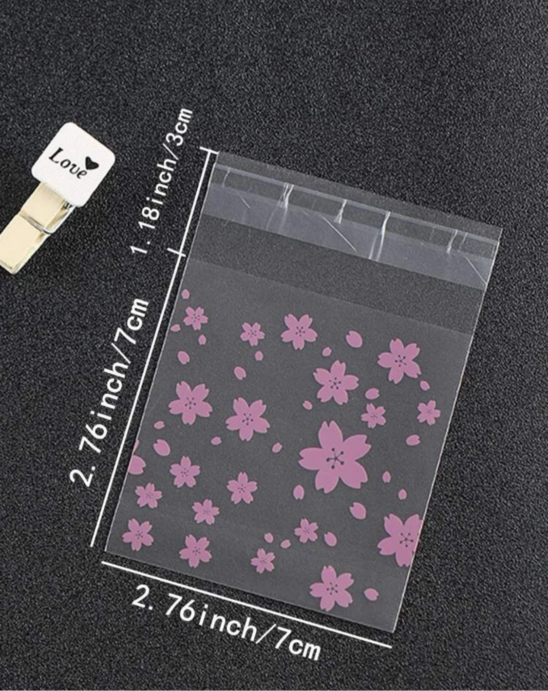 Floral pink Plastics(100)