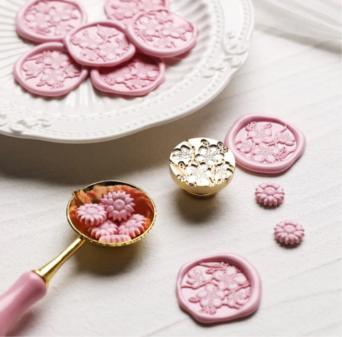 Full Cherry Blossom Wax Seal Stamp