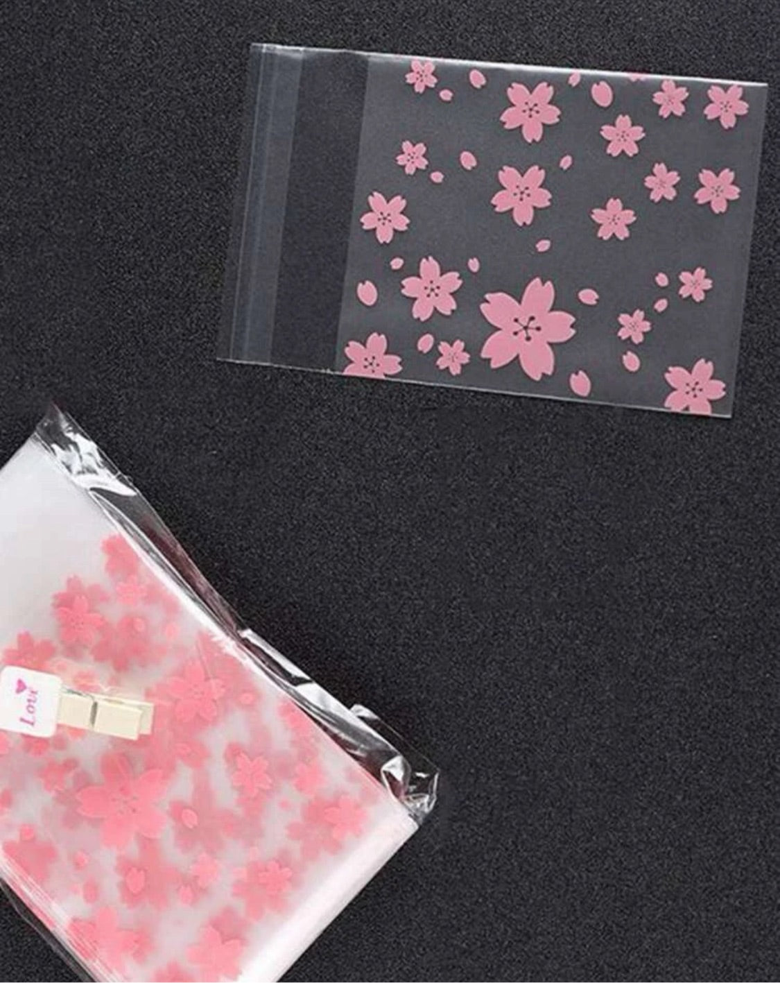 Floral pink Plastics(100)