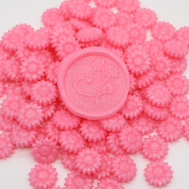 Packet of 200 Sunflower Shaped Wax Seal Beads