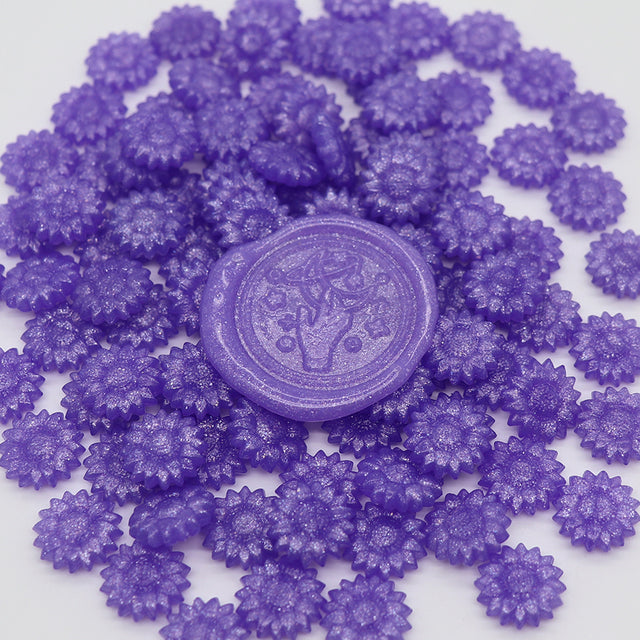 Packet of 200 Sunflower Shaped Wax Seal Beads