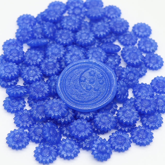 Packet of 200 Sunflower Shaped Wax Seal Beads