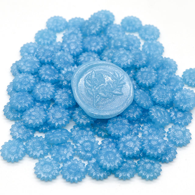 Packet of 200 Sunflower Shaped Wax Seal Beads