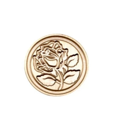 Single Rose Wax Seal Stamp