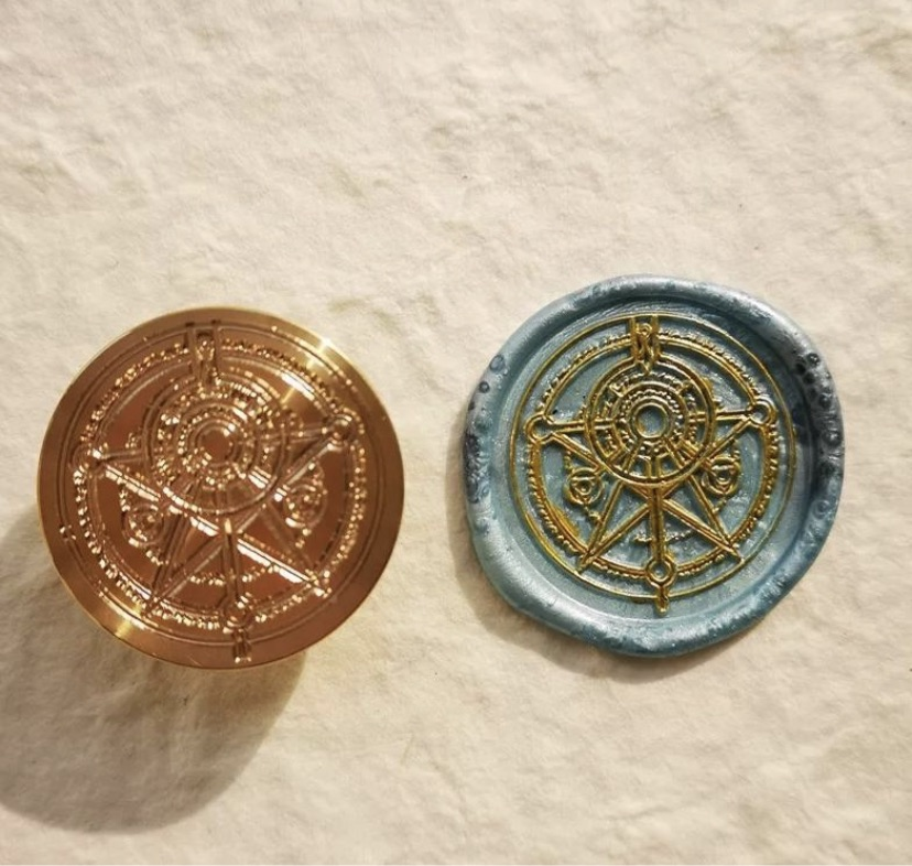 Star Compass Wax Seal Stamp