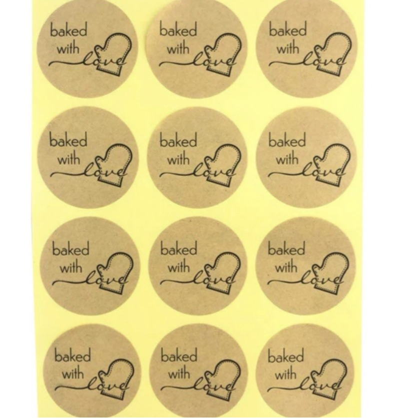 Baked With Love Stickers (120)