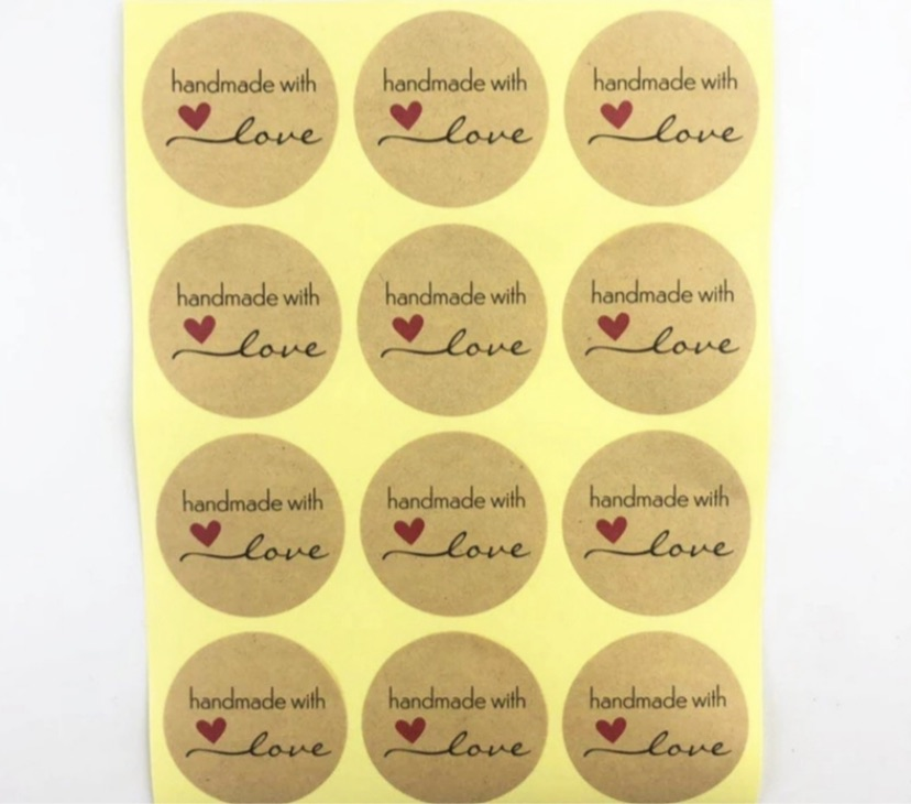 Handmade with Love (120) stickers