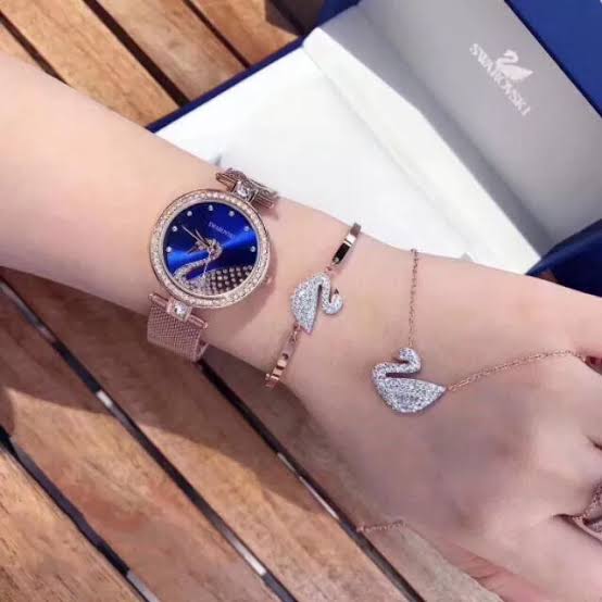 Swarovski watch outlet and bracelet set