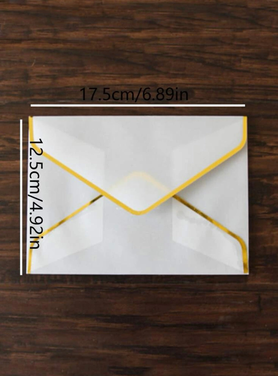 Vellum Foiled Border Envelope(1)