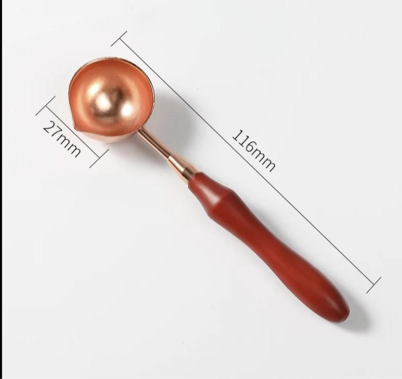 Wax Melting Metal Spoon With Wooden Handle Wax Seal Spoon -  Canada in  2023
