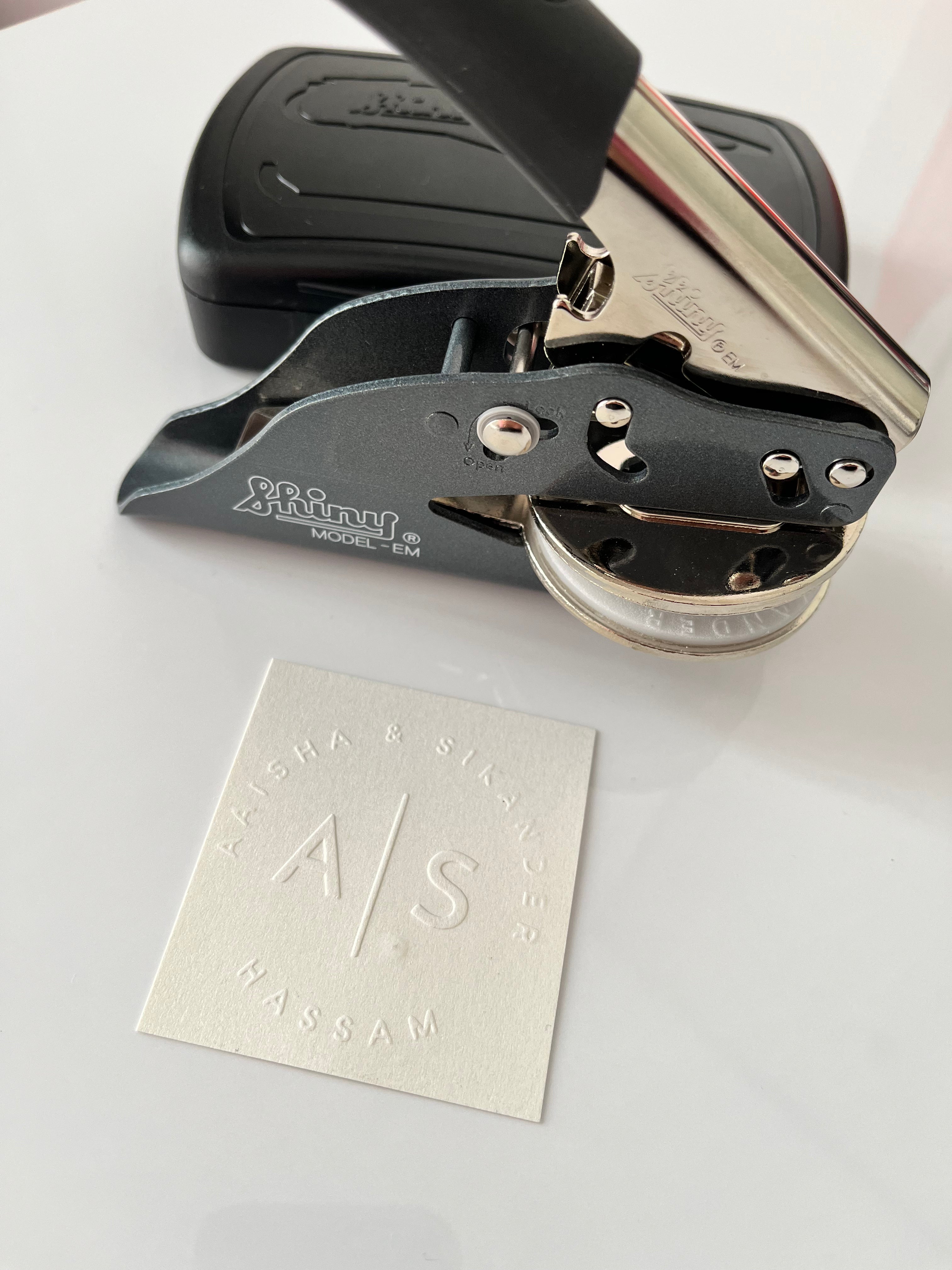 Personalised Embossed Stamp