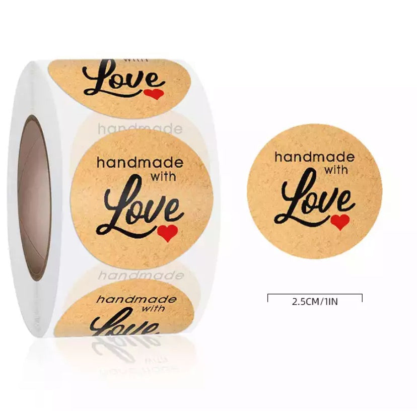 Handmade with Love (500) stickers