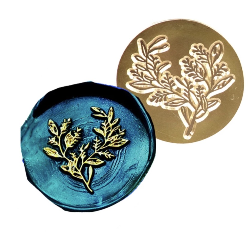 Eucalyptus Leaves Wax Seal Stamp