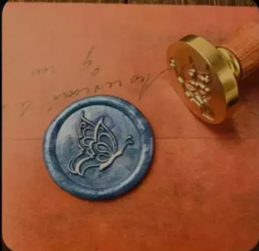 Pretty Butterfly Wax Seal Stamp