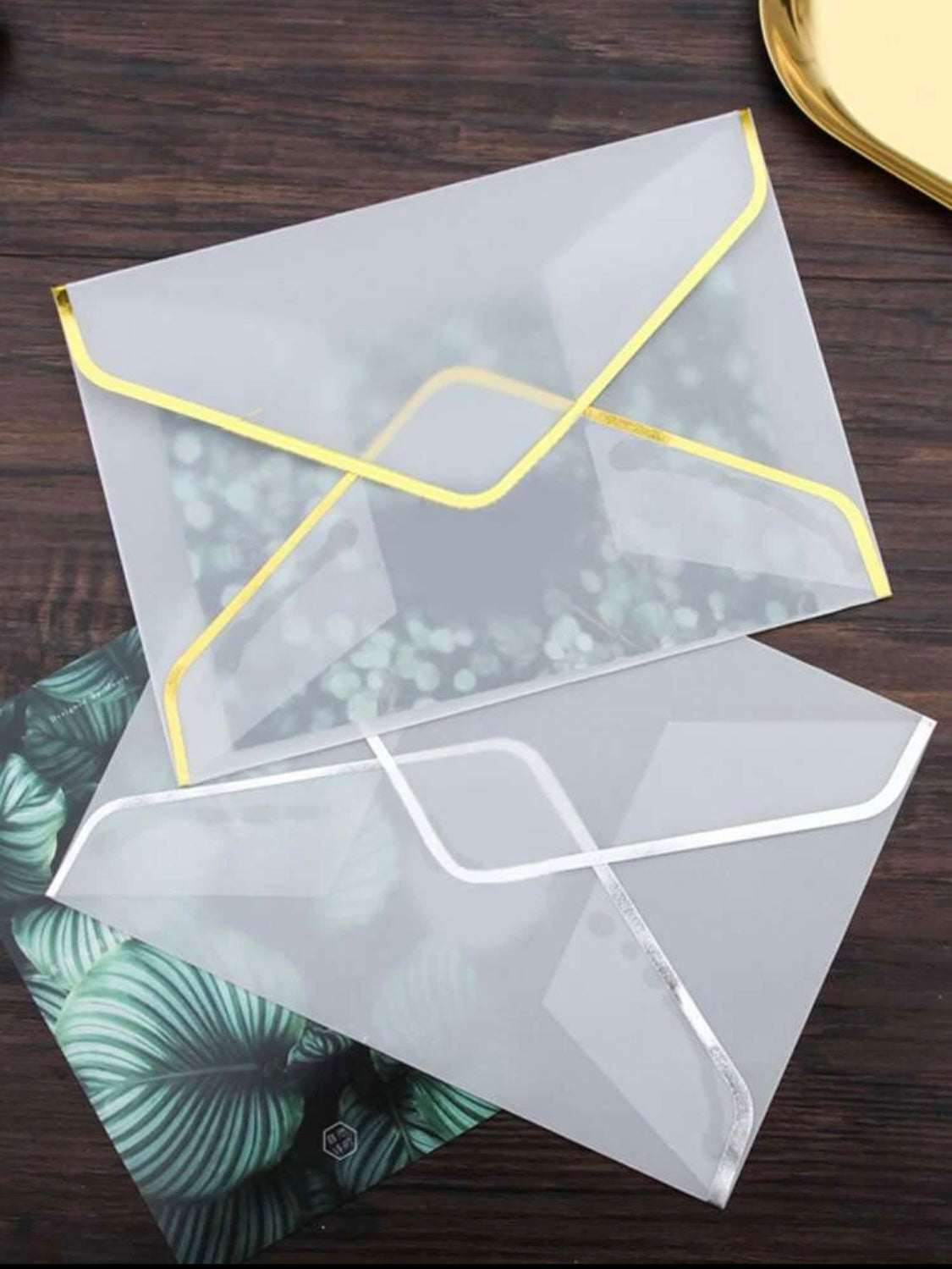 Vellum Foiled Border Envelope(1)